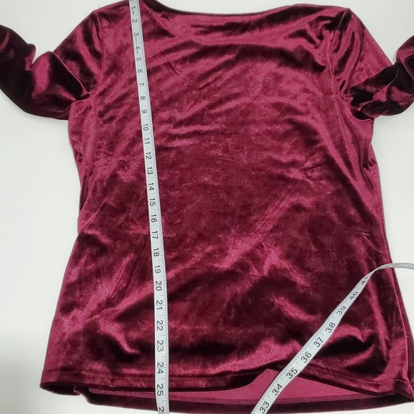 NWT Boden Suki Velvet Long Sleeve Blouse Sz 10 - Picture 6 of 8